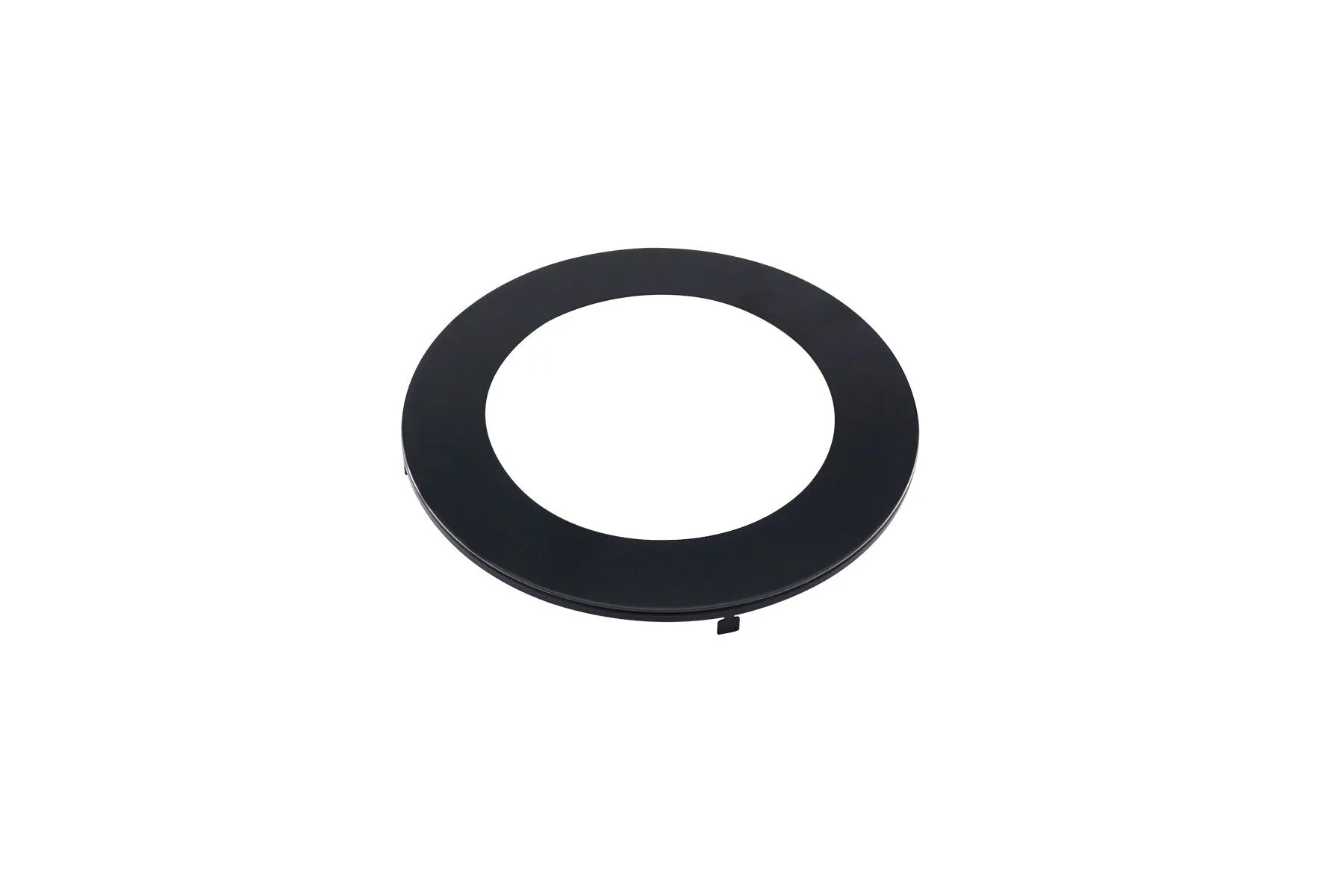 4 Inch Black Trim Ring (Snap-On/Clip-On) for 4 Inch Slim Recessed LED Pot Lights, Black/Silver