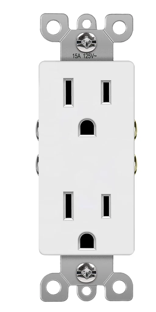 (Pack of 10) vista DECORATOR 15A DUPLEX OUTLET Non Temper