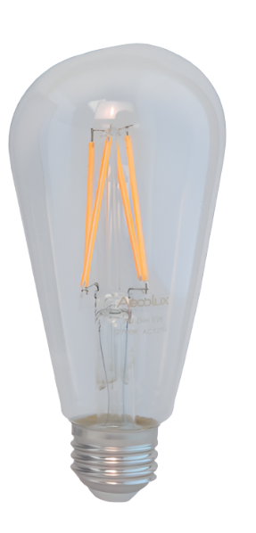 ST64 Vintage Style Bulb 2700K  7W Clear Dimmable