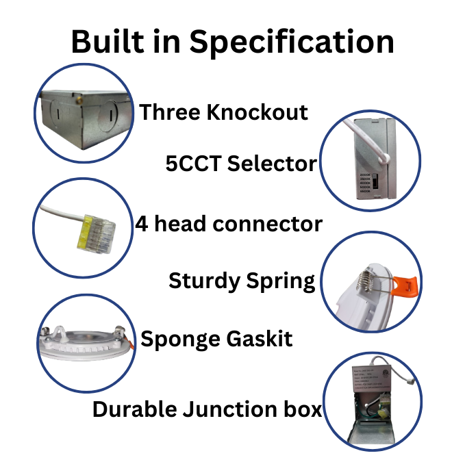 Nova LED Slim Panel Light 4" dimmable Recessed Light