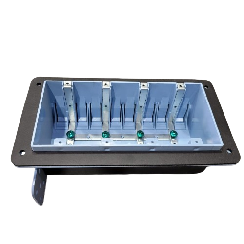 (Pack of 10 ) SWPB-5 4-Gang Switch Plastic Waterproof Wiring Box (VAPOR TIGHT)