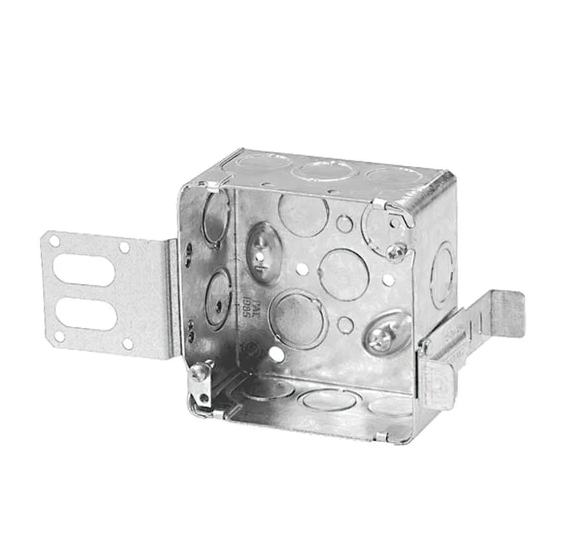 (Pack of 10 ) 52171-KSSX  4" Square conduit electrical box with bracket