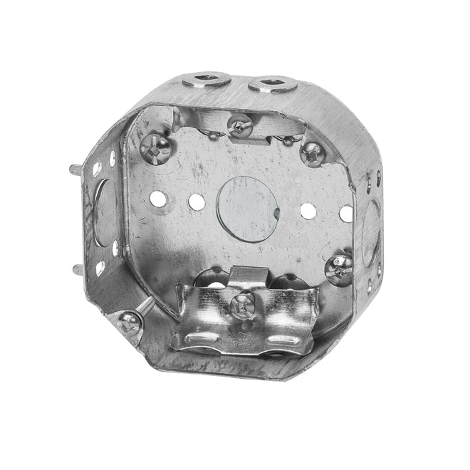 (Pack of 10 ) 54151-L Octagonal electrical box with cable clamps 4"