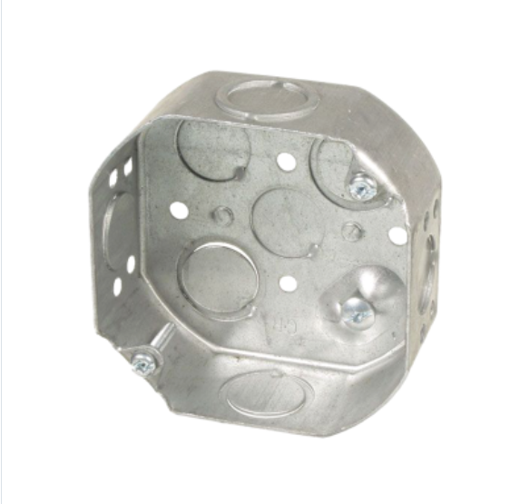 (Pack of 10 ) 54151-K Octagonal Electrical box with concentric knockouts