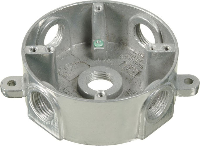Weatherproof Round Box 5 x 1/2” hole