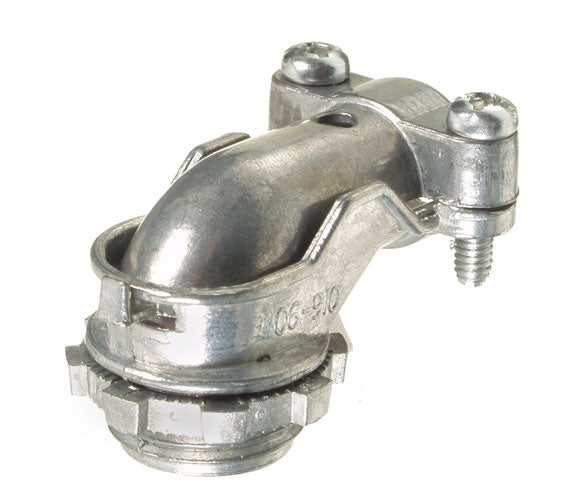 3/8” 90° box connector - Fits 1/2” KO - (Pack of 50 units)