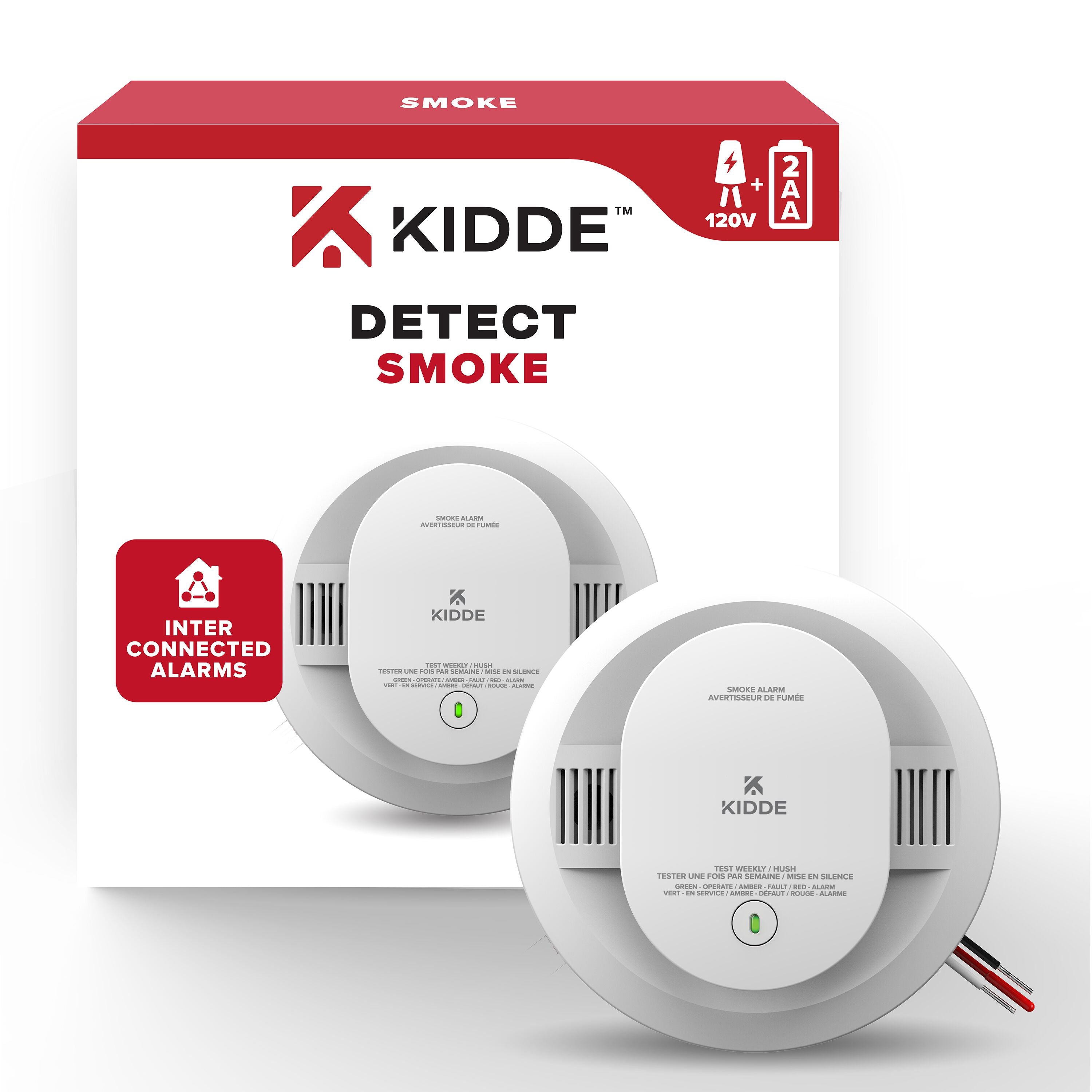 Kidde Pro Series Hardwire Ionization Smoke Alarm with Battery Backup