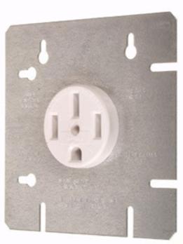 50A RANGE OUTLET WITH 4 11/16”, COVER PLATE