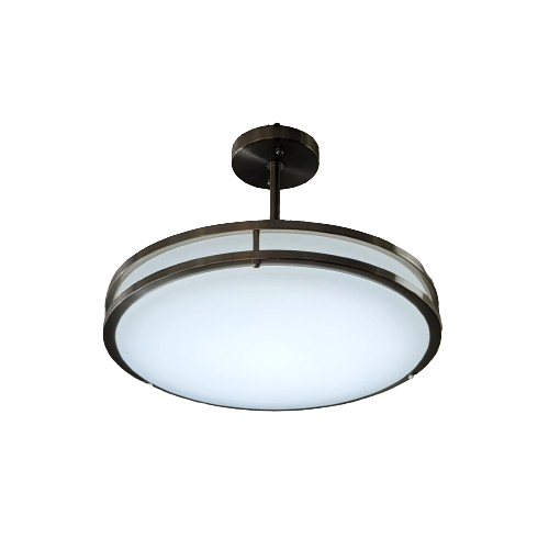 CLOSE-TO-CEILING integral LED 2950 lumen Damen location Polished Chrome/ Dimmintg: Triac, 5000K 35Watt 16-1/5"D X 12"H