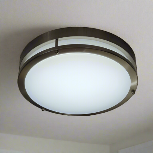 CLOSE-TO-CEILING integral LED 2950 lumen Damen location Black Finished 5000K 35Watt 16-1/5"D
