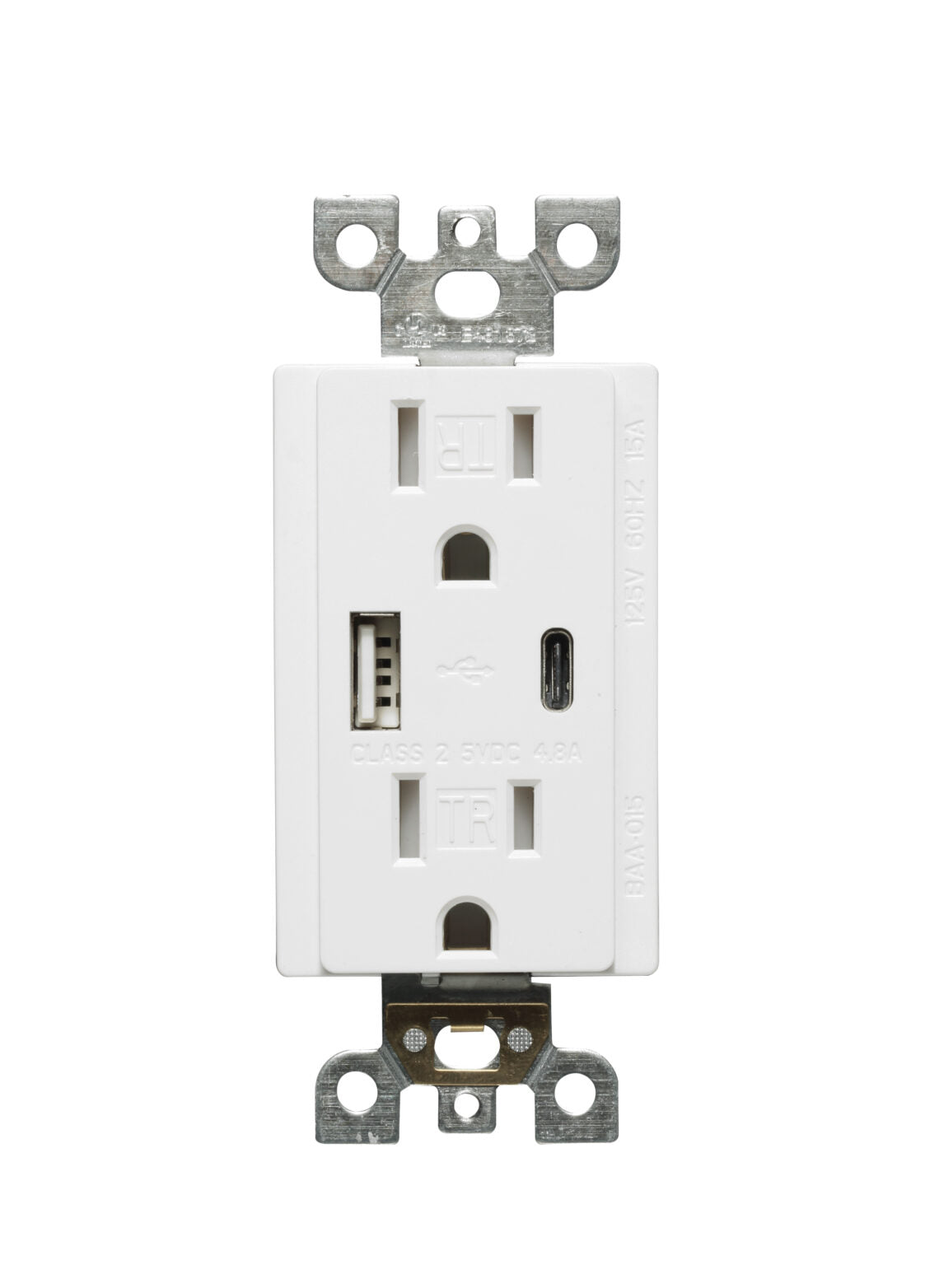 Votatec USB Charger & Duplex Receptacle (TR) TYPE A+C