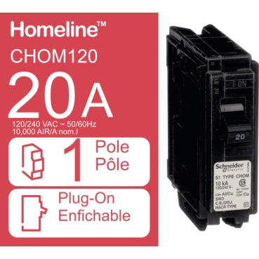20A 1 pole Breaker
