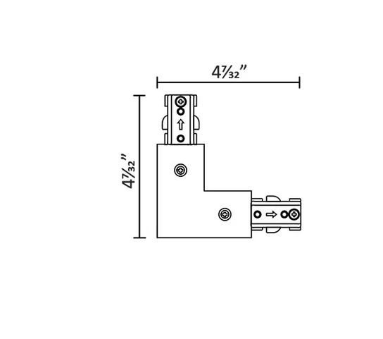 Single Circuit Track System - H Type - L Connector / Power Supply