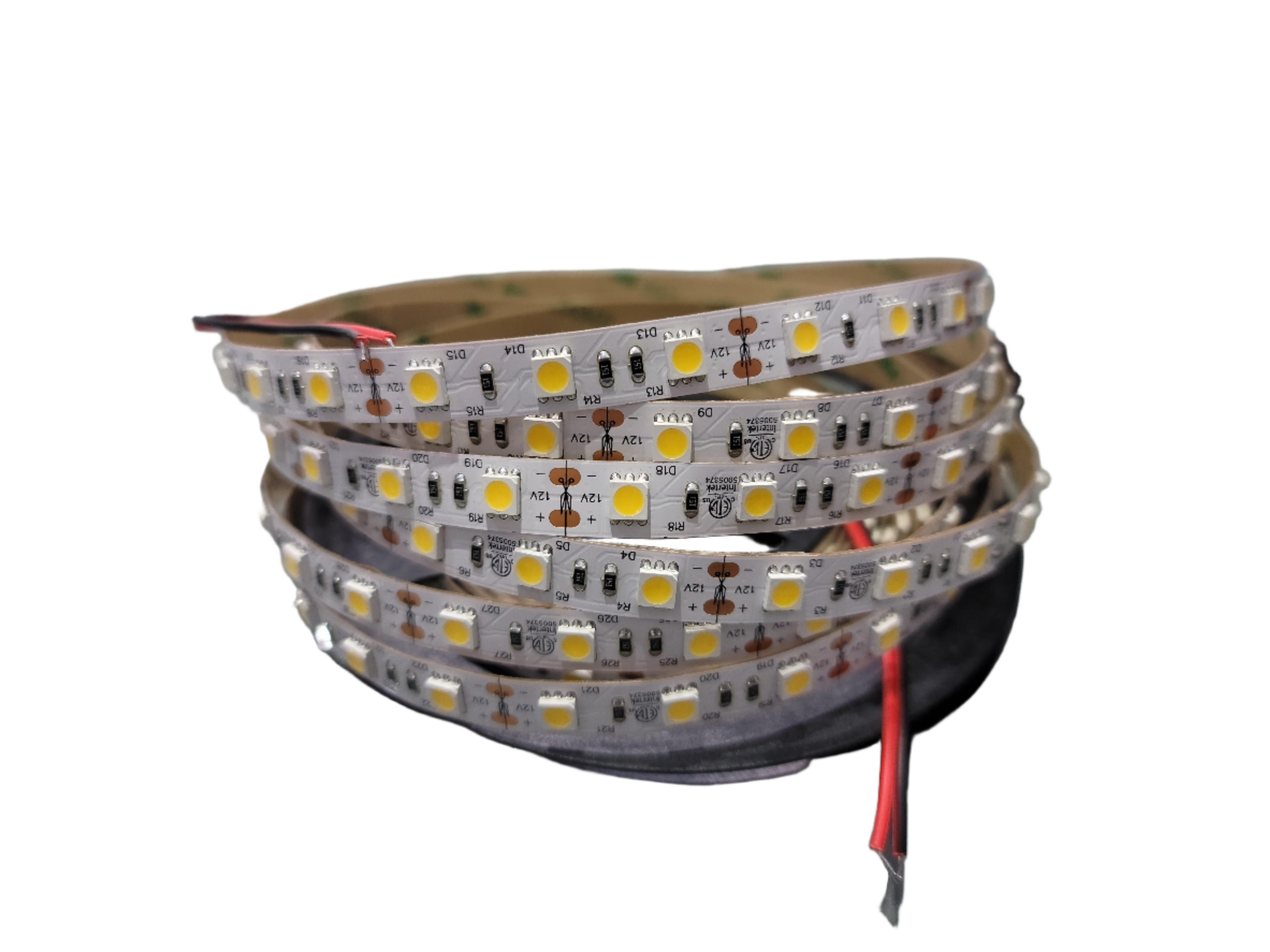 Brighter LED Strip Light 12V 6000K 5 meter with 3M adhesive back 12Watt / meter