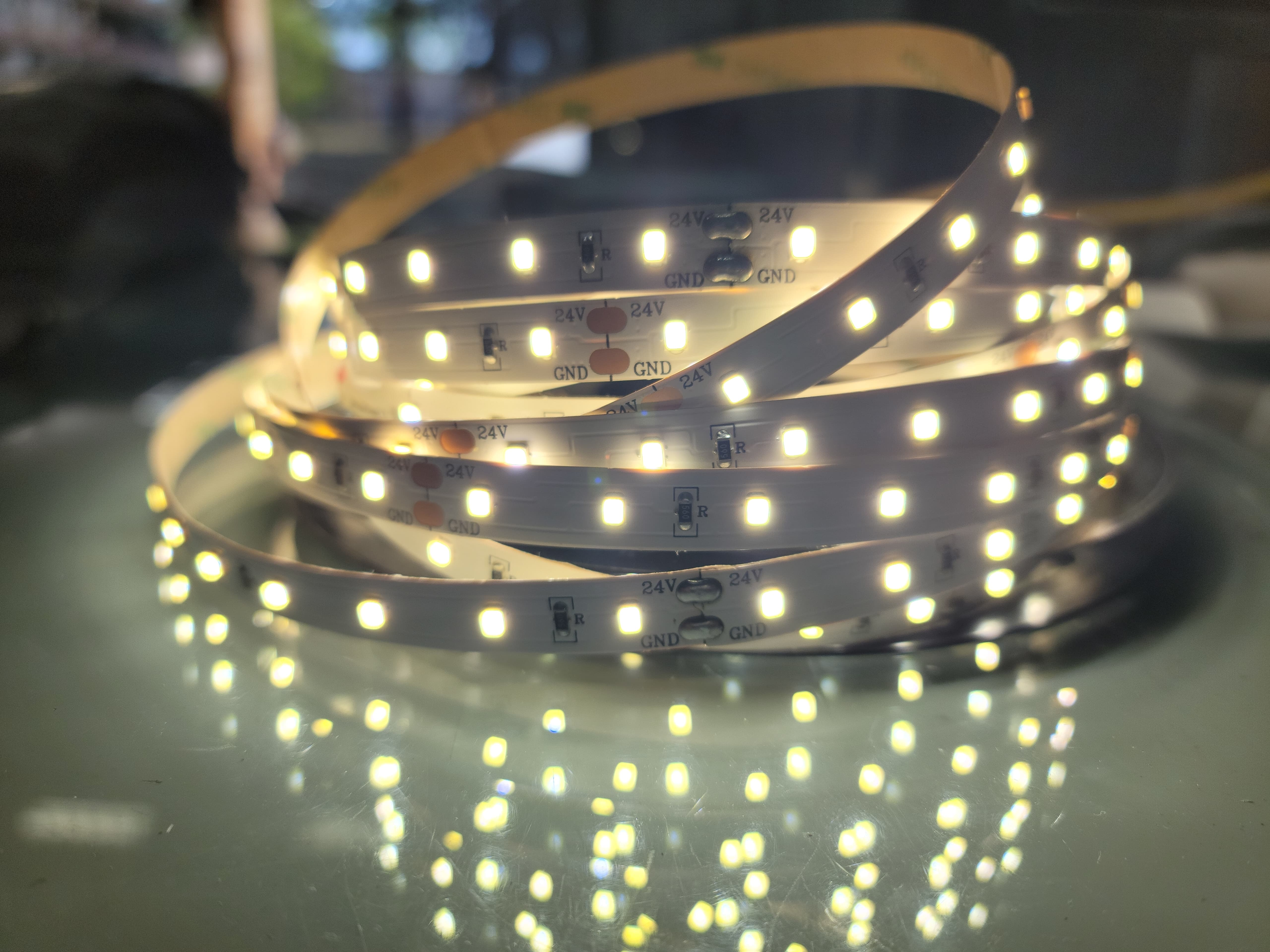 LED Strip Light 24V 4000K 10 meter with 3M adhesive back 12Watt / meter