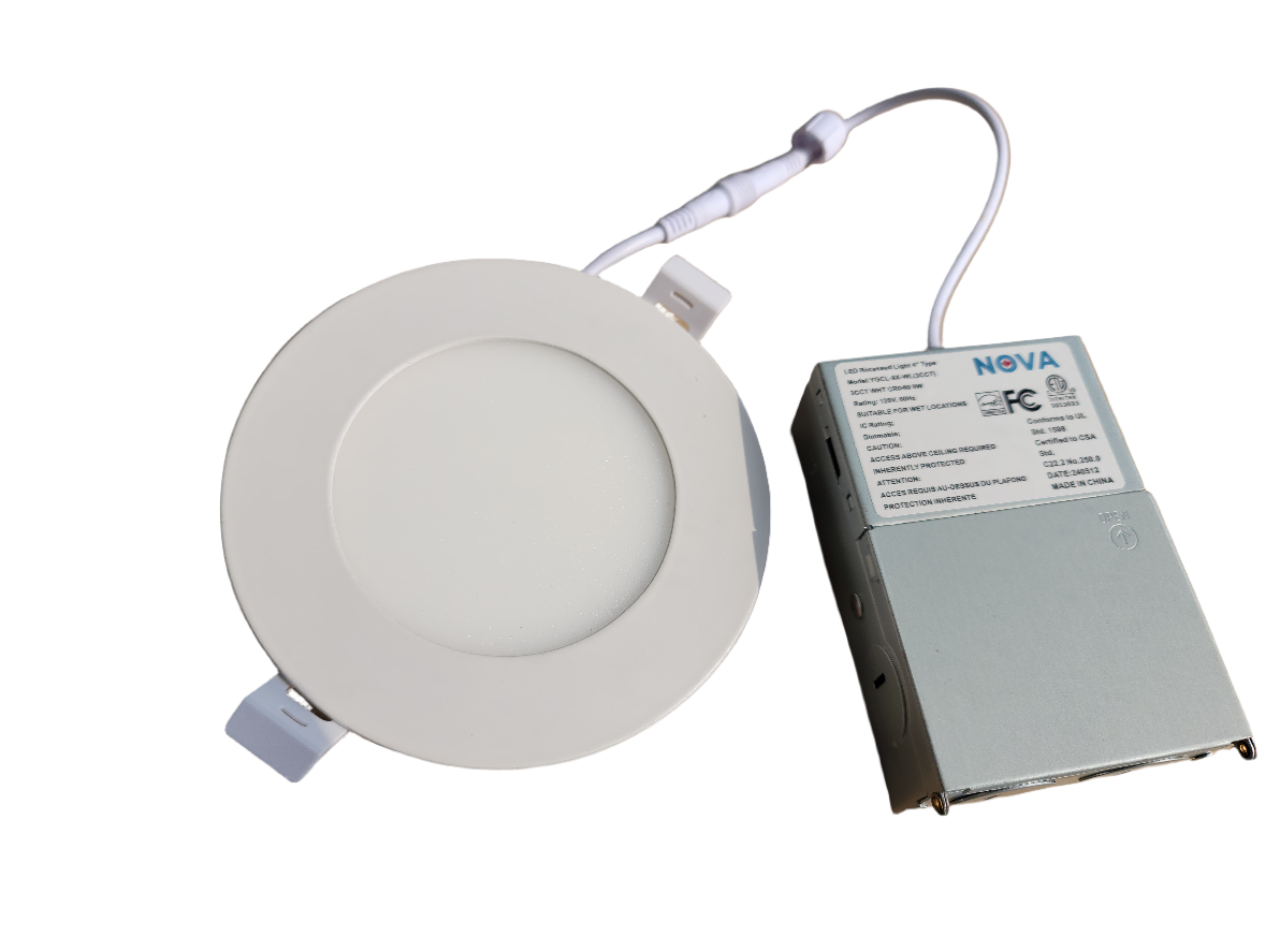 Nova LED Slim Panel Light 4" dimmable Recessed Light