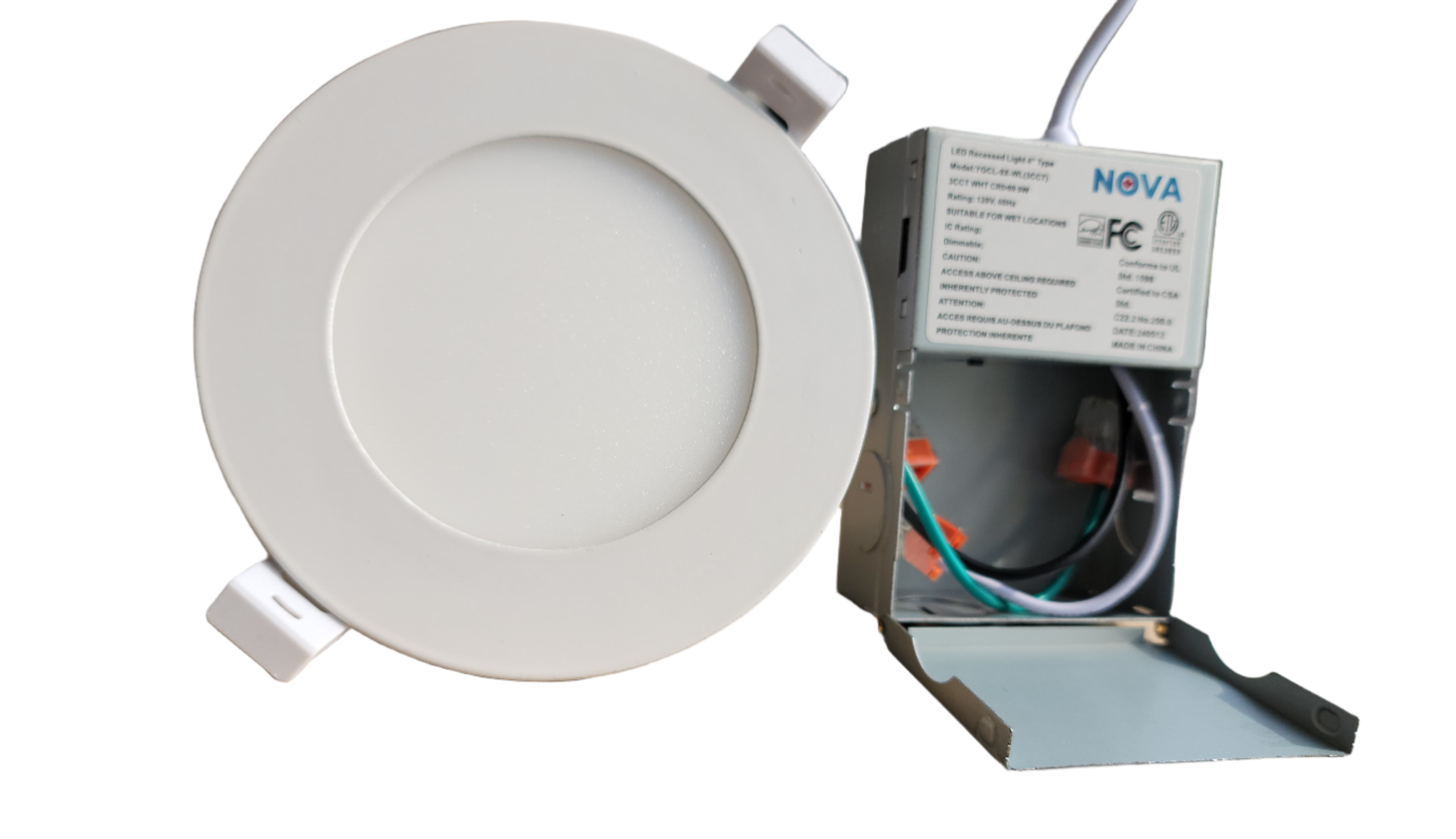 Nova LED Slim Panel Light 4" dimmable Recessed Light