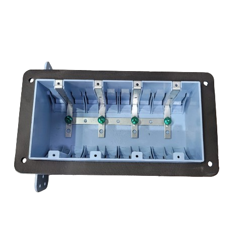 (Pack of 10 ) SWPB-5 4-Gang Switch Plastic Waterproof Wiring Box (VAPOR TIGHT)