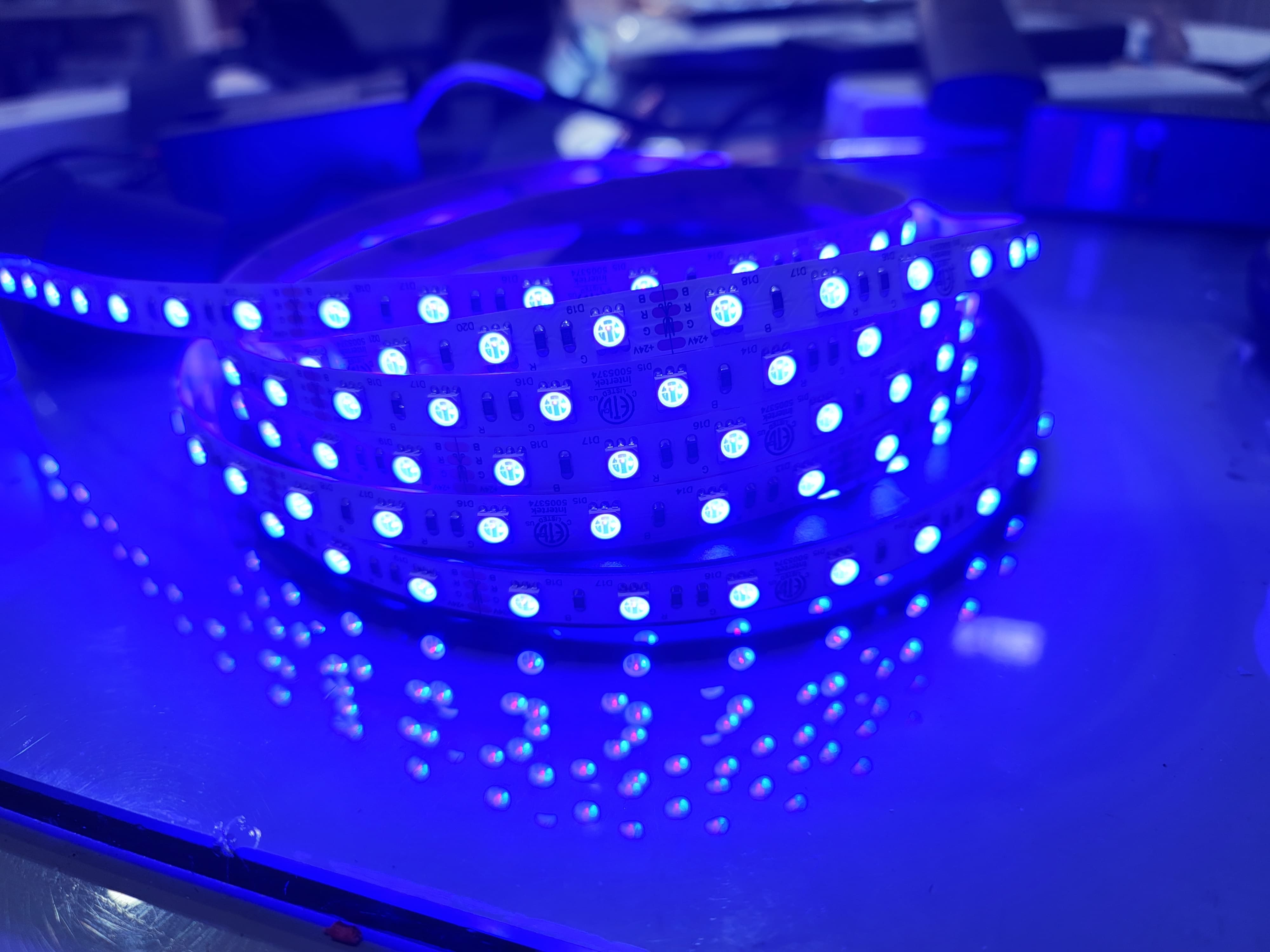 LED Strip Light 24V RGB 10 meter with 3M adhesive back 14.4Watt / meter