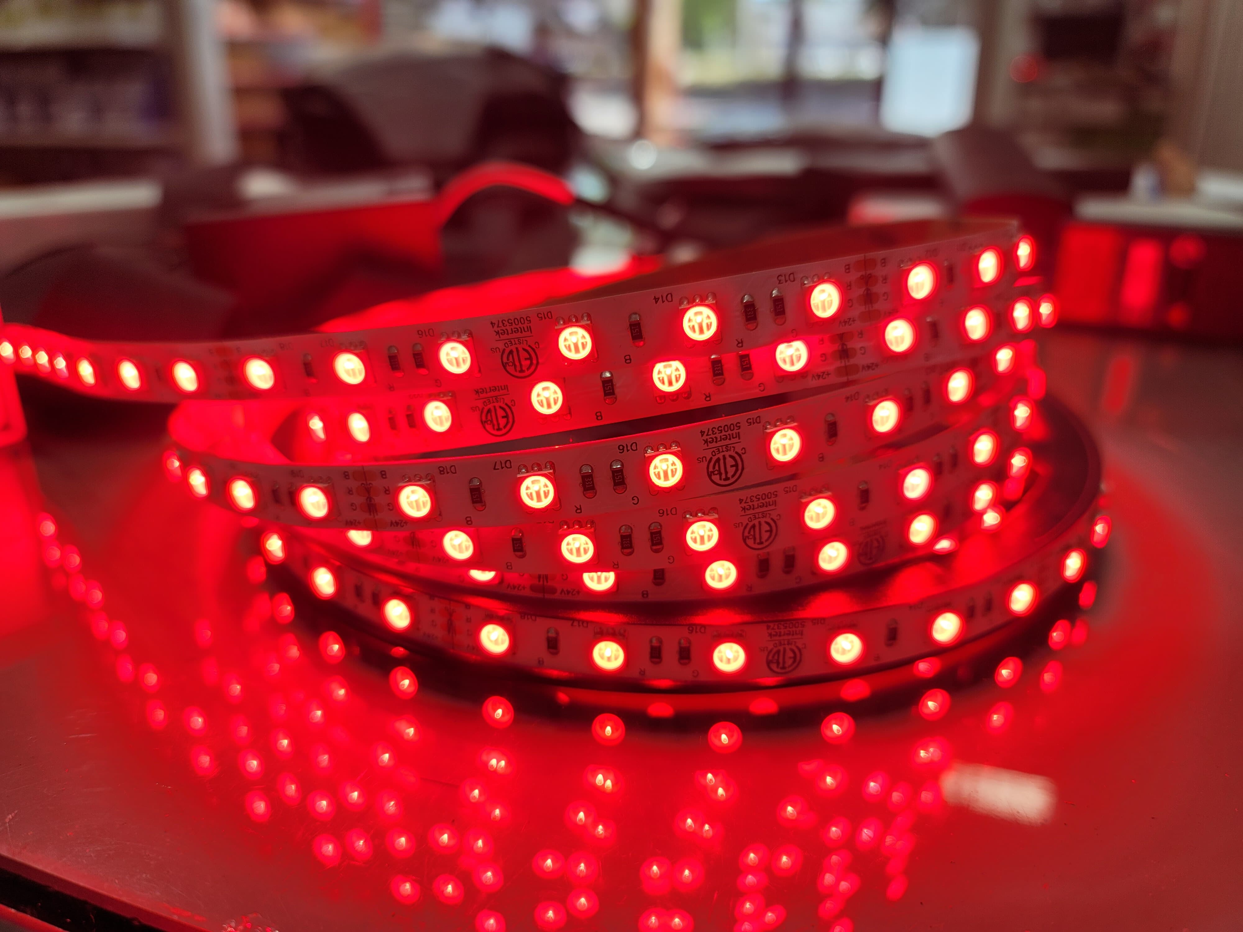 LED Strip Light 24V RGB 10 meter with 3M adhesive back 14.4Watt / meter