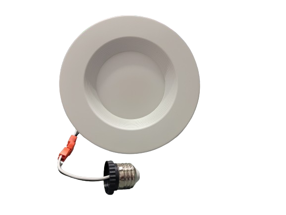 Portor 6” LED Baffle Retrofit Recessed Downlight with 5CCT and Wattage Selector