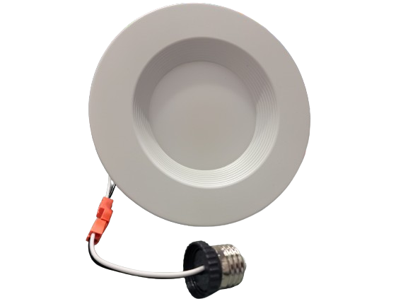 Portor 6” LED Baffle Retrofit Recessed Downlight with 5CCT and Wattage Selector