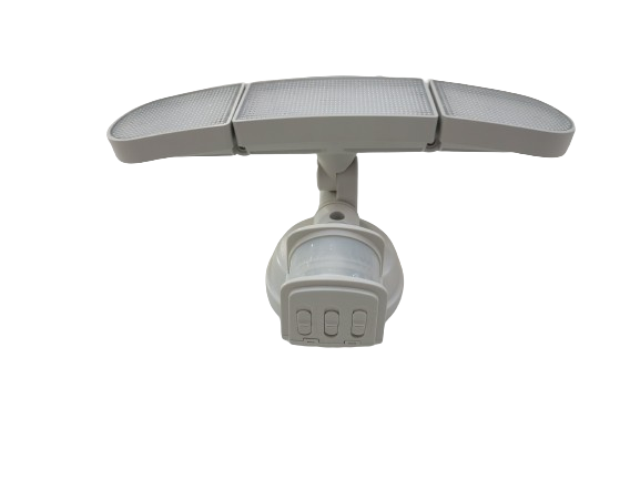 Motion Activated Integrated LED Outdoor Triple Head Security Light