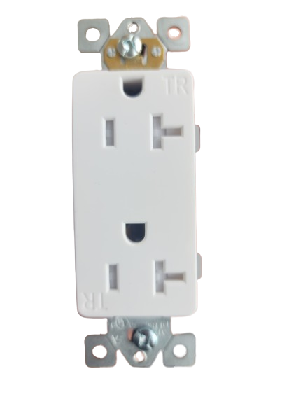 INDUSTRIAL DECORATOR 20A TAMPER RESISTANT DUPLEX OUTLET