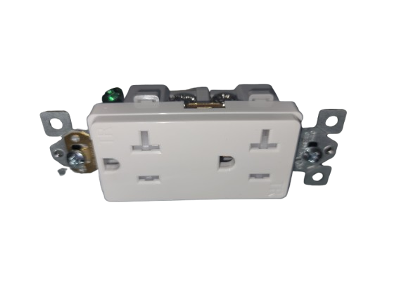 INDUSTRIAL DECORATOR 20A TAMPER RESISTANT DUPLEX OUTLET