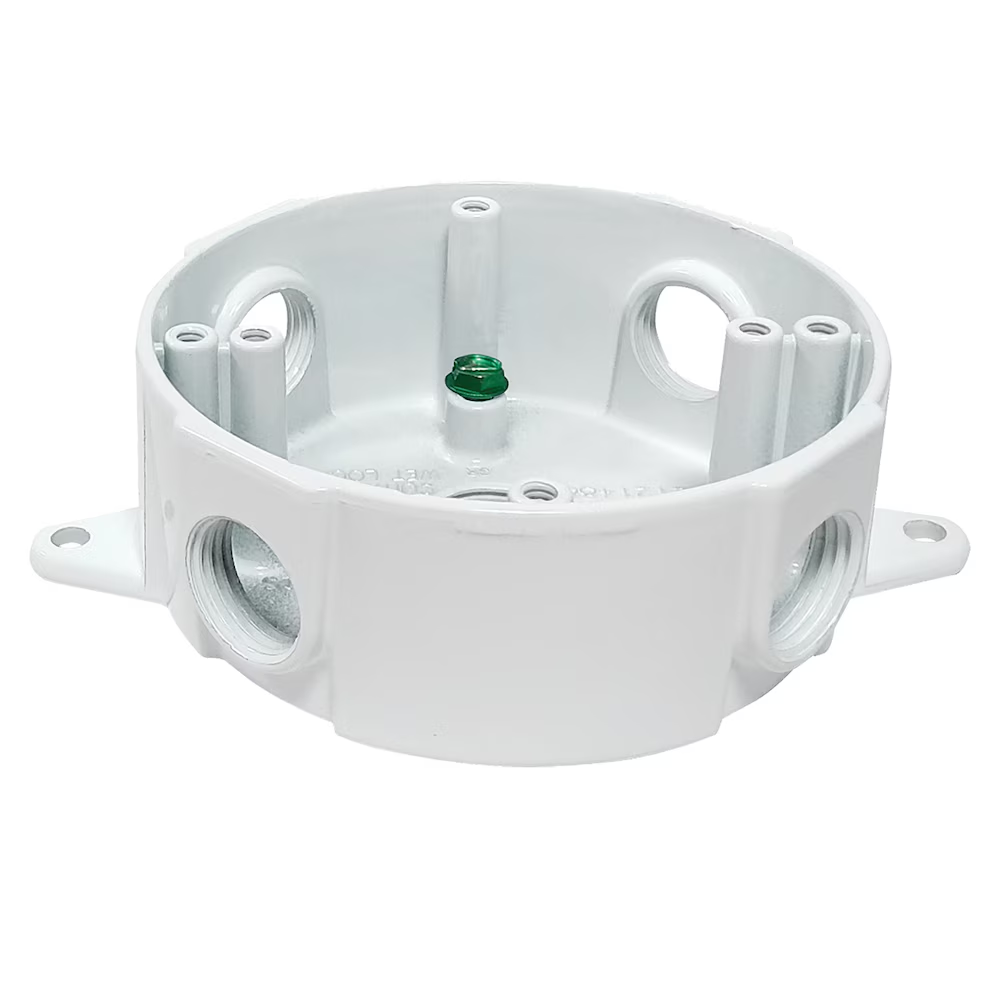 Weatherproof Round Box 5 x 1/2” hole