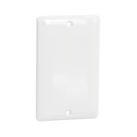 Square D X Series 1 Gang Standard Size Blank Wall Plate Matte White