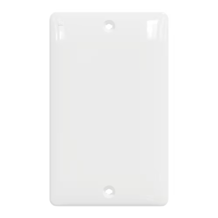 Square D X Series 1 Gang Standard Size Blank Wall Plate Matte White
