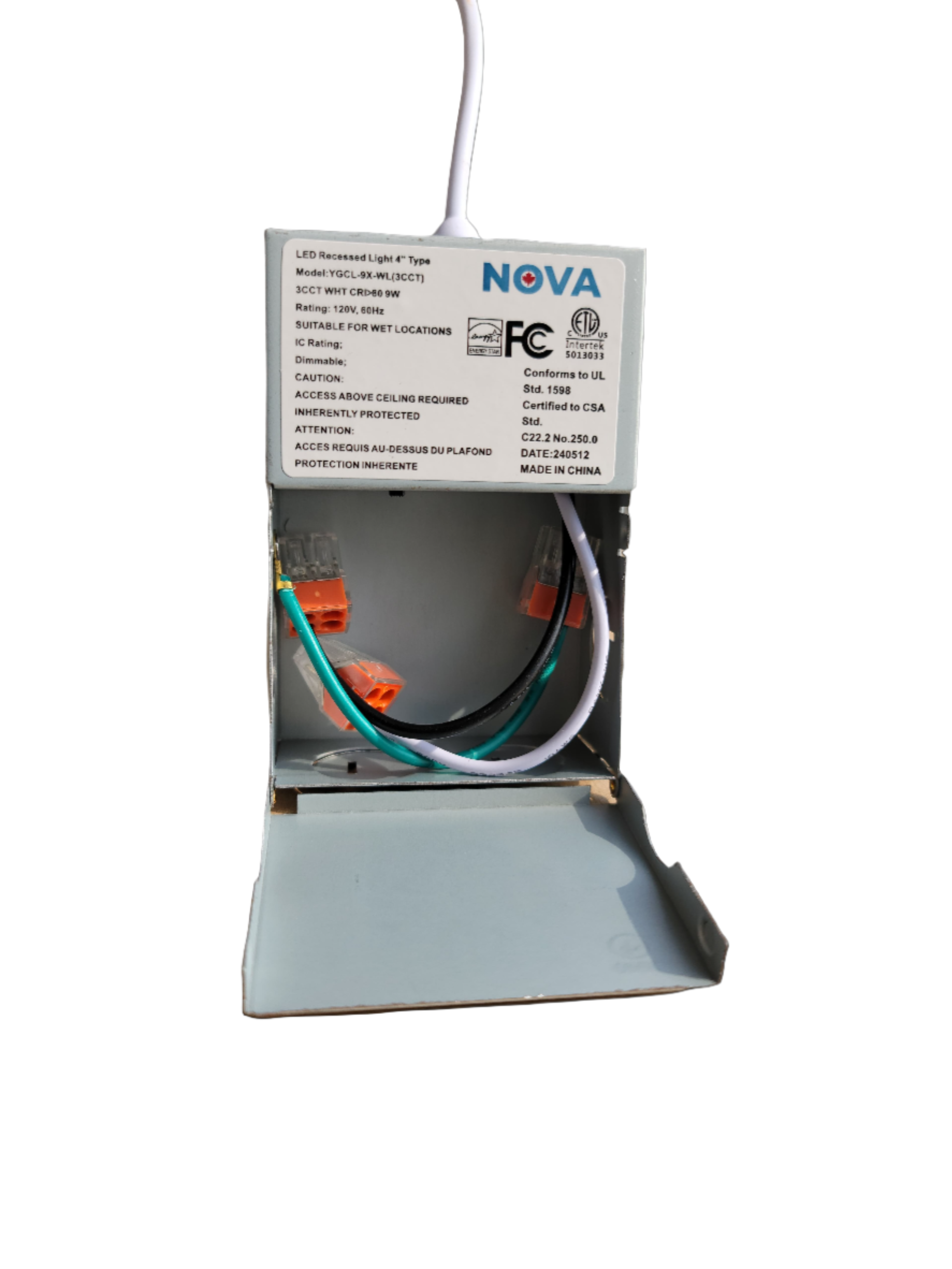 Nova LED Slim Panel Light 4" dimmable Recessed Light