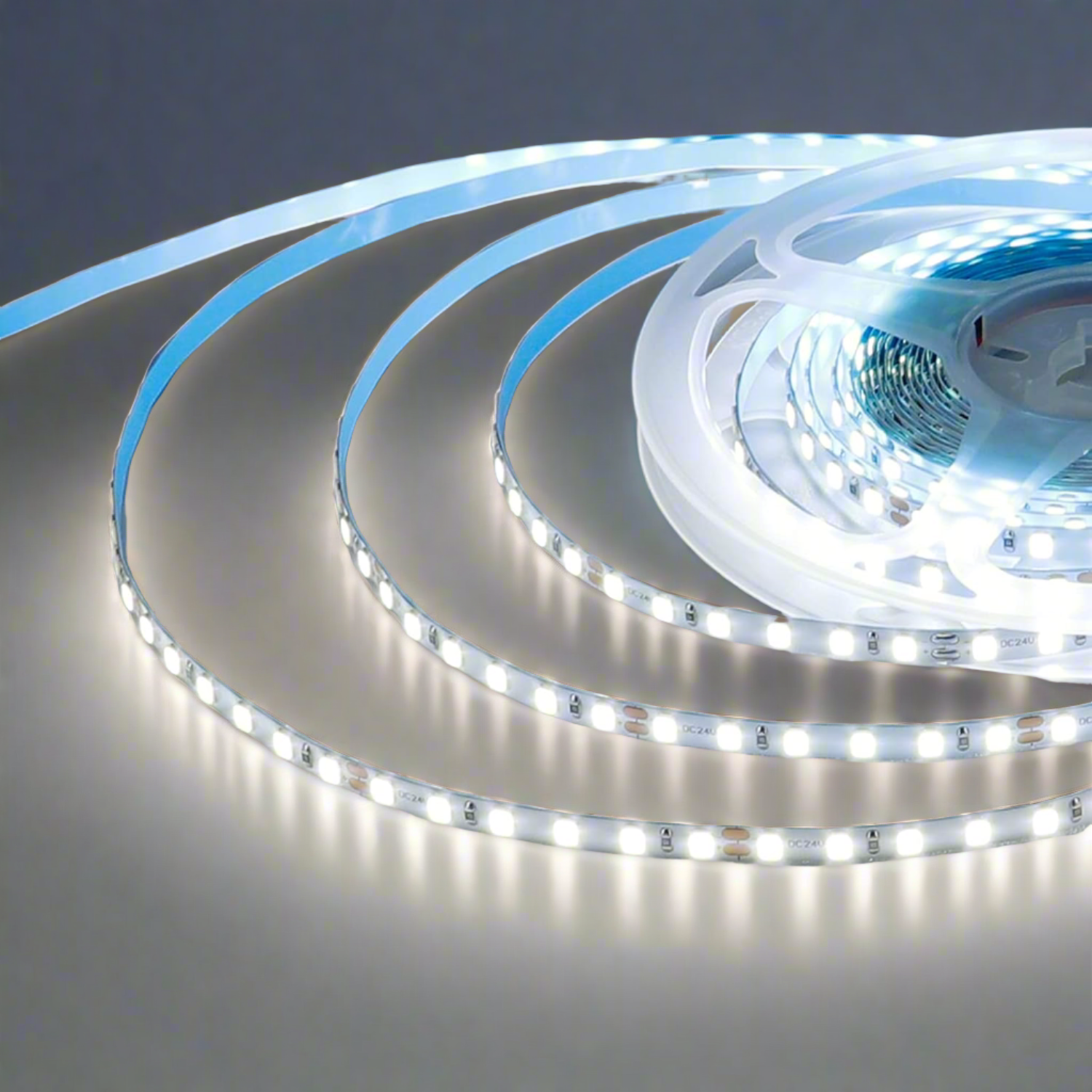 LED Strip Light 24V 6000K 10 meter with 3M adhesive back 12Watt / meter