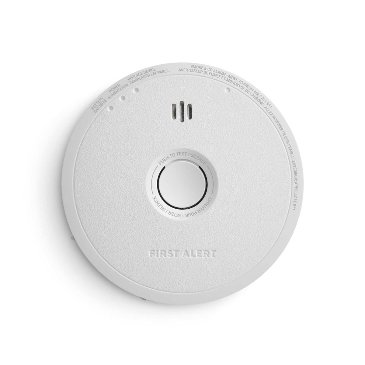 SC6W01A - COMBINATION ALARM HARDWIRED SMOKE+CARBON MONOXIDE ALARM WITH REPLACEABLE BATTERY BACKUP