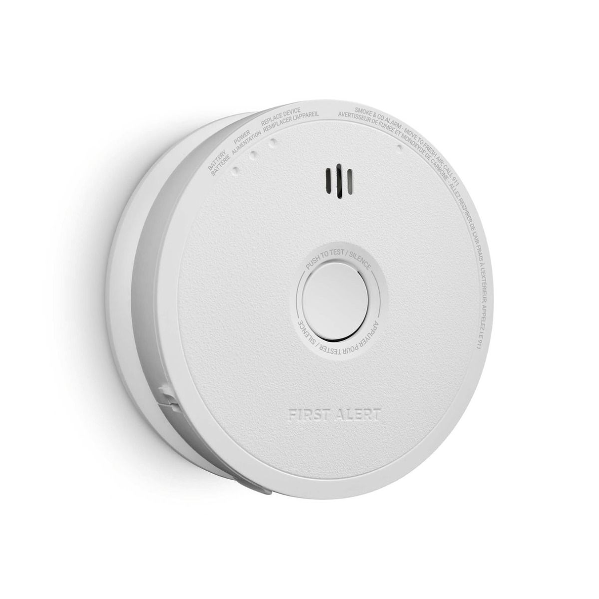 SC6W01A - COMBINATION ALARM HARDWIRED SMOKE+CARBON MONOXIDE ALARM WITH REPLACEABLE BATTERY BACKUP